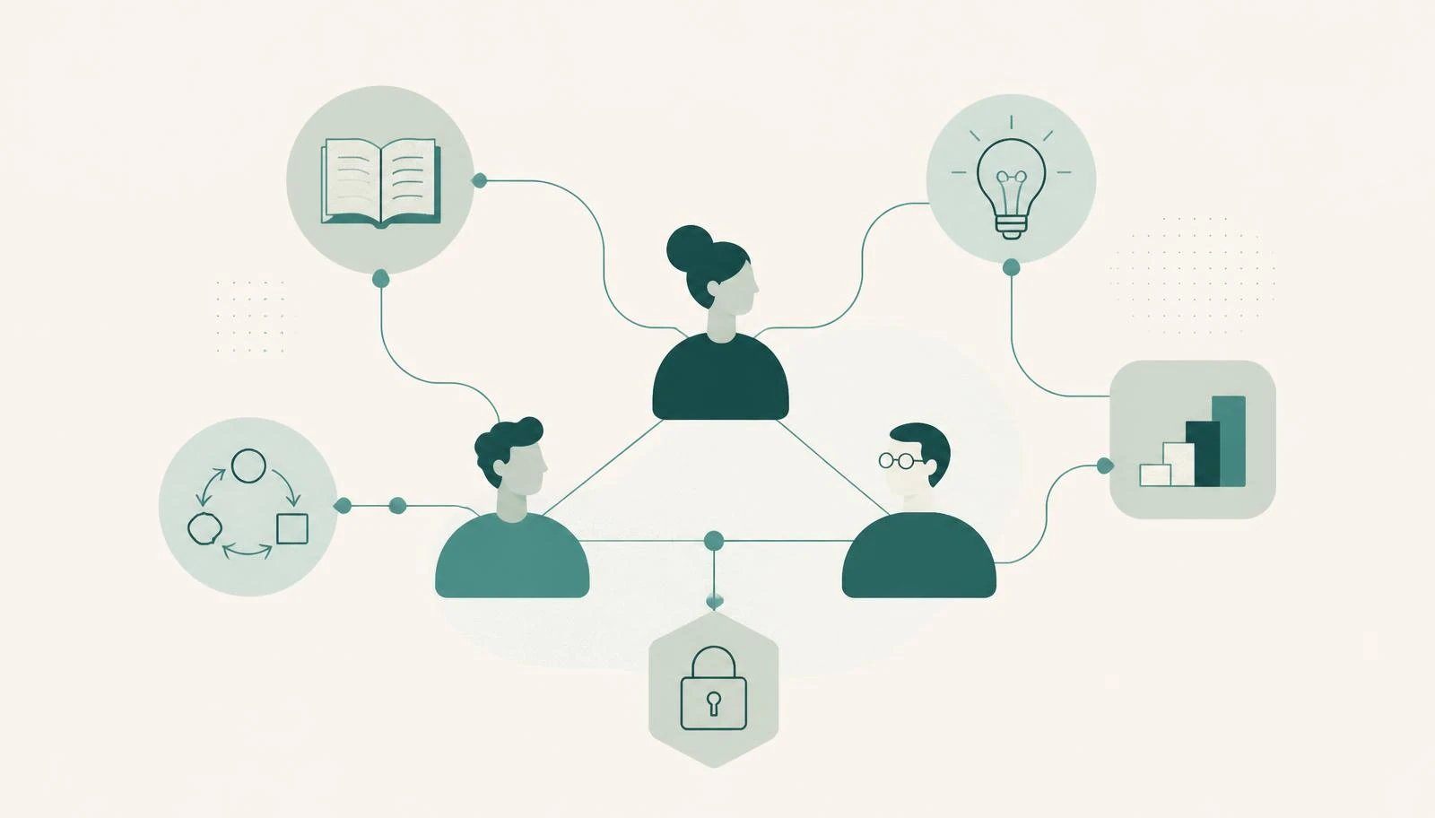 Illustration av FigFlows team i arbete
