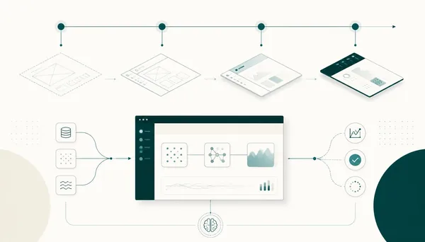 Illustration av en prototyp som byggs och testas